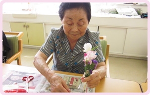 写真：生花教室