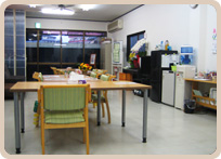 写真：食堂兼機能訓練スペース